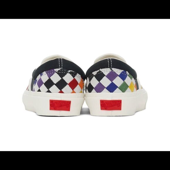 VANS Rare Multicolor Suede leather Pride Classic VLT LX Sneakers 10.5 W/ 9 M - Picture 8 of 10